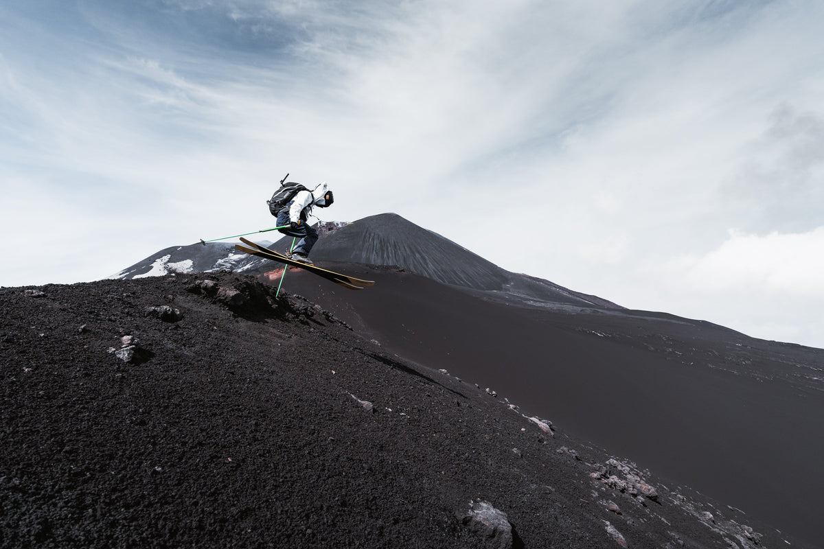 Freeriding on an active volcano