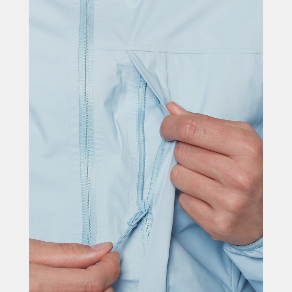 Ducan Light HS Hooded Jacket Women in nebla - detail view 7