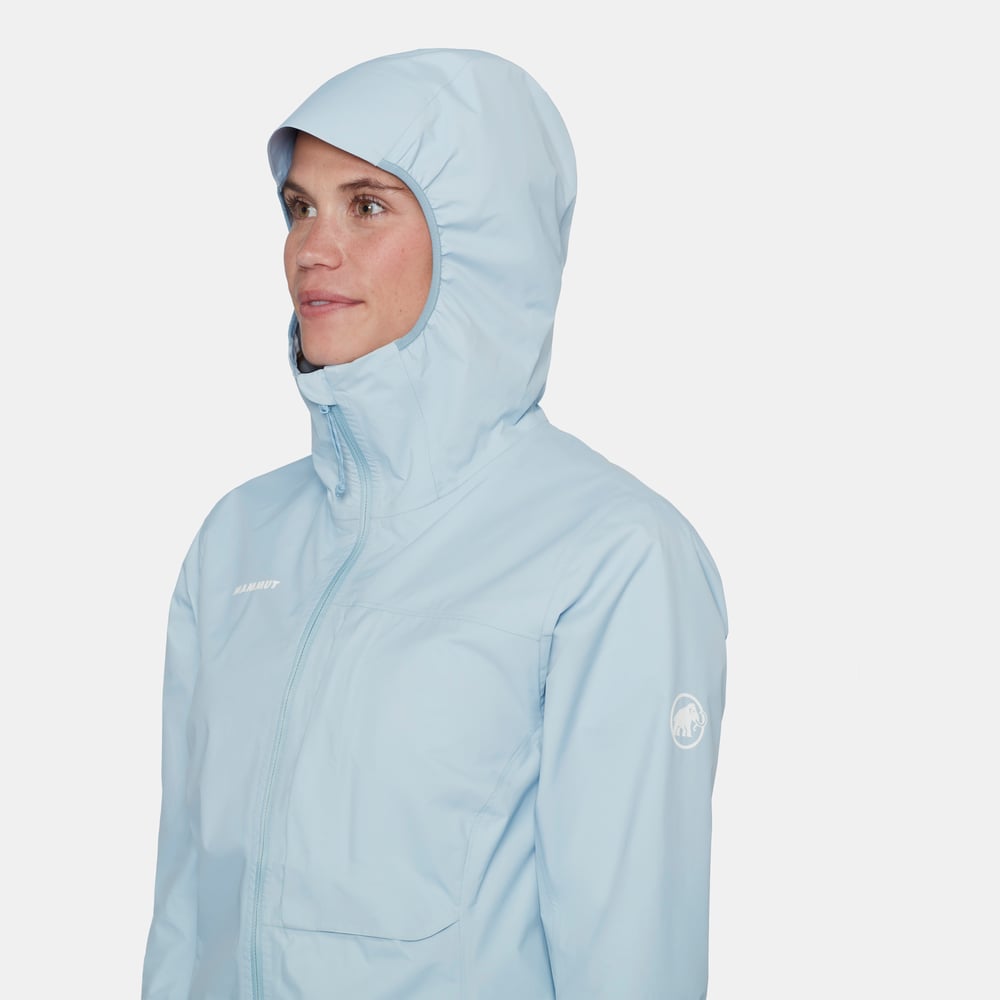 Ducan Light HS Hooded Jacket Women in nebla - detail view 4
