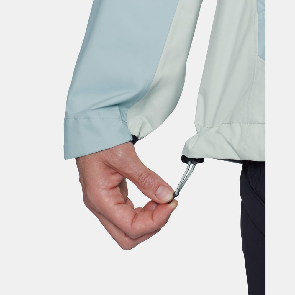 Ducan HS Hooded Jacket Women in silver sage-nebla - detail view 4