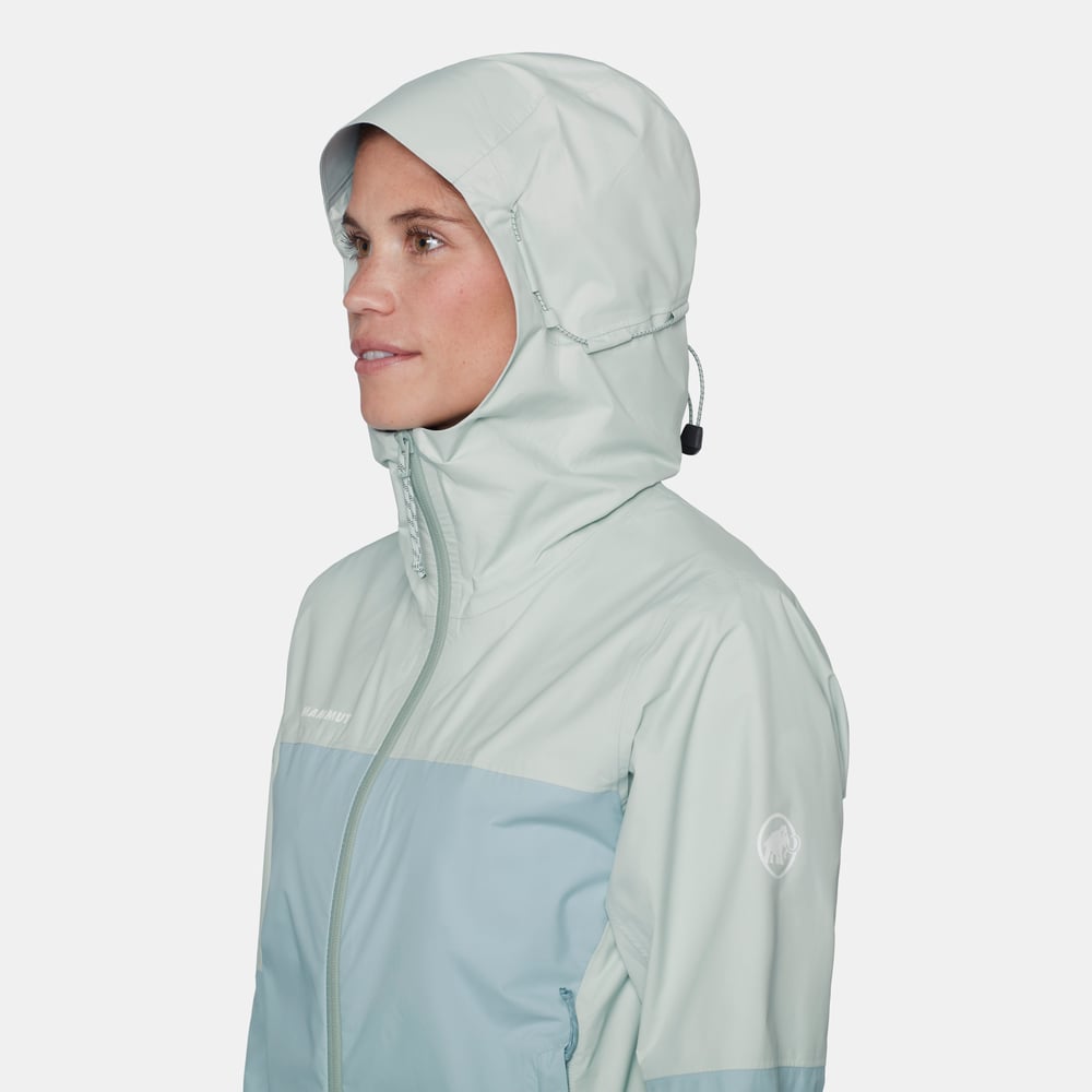 Ducan HS Hooded Jacket Women in silver sage-nebla - detail view 5