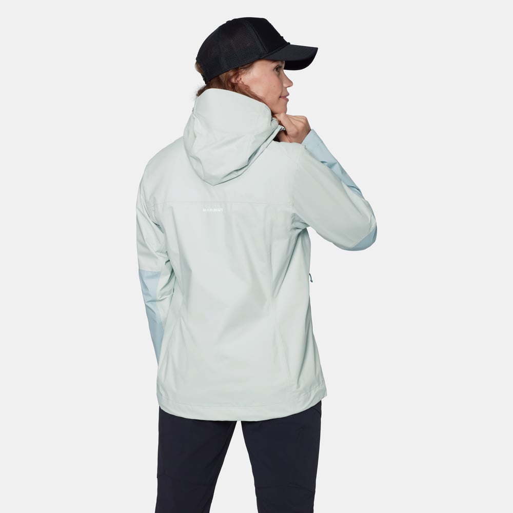 Ducan HS Hooded Jacket Women in silver sage-nebla - detail view 2