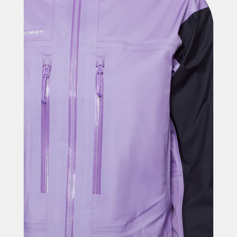 Taiss Light HS Hooded Jacket Women in lavandin-black - detail view 4