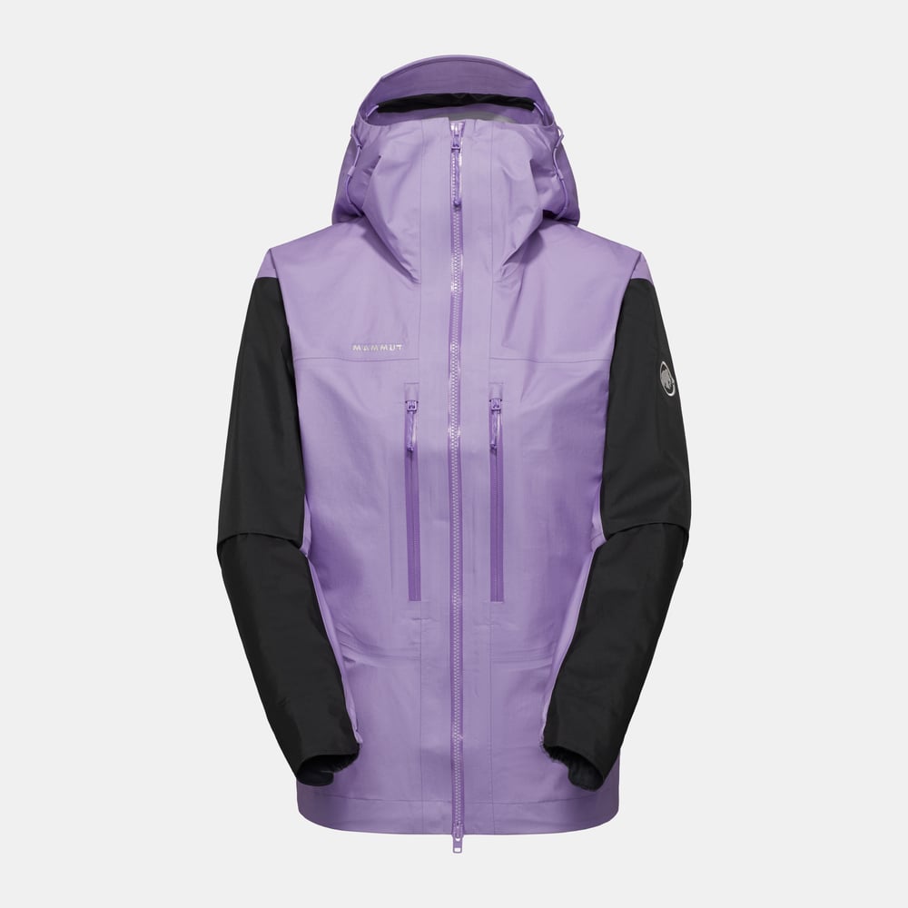 Taiss Light HS Hooded Jacket Women in lavandin-black, Hardshell Jackets - main product image