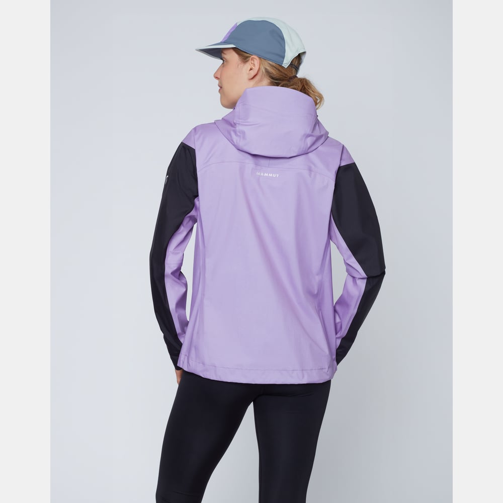Taiss Light HS Hooded Jacket Women in lavandin-black - detail view 2