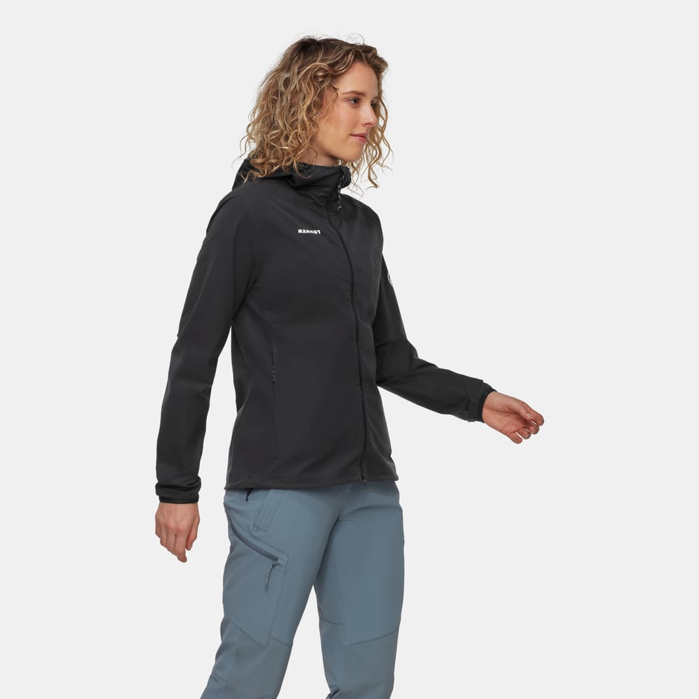 GRANITE SO Hooded Jacket Women in black - detail view 3