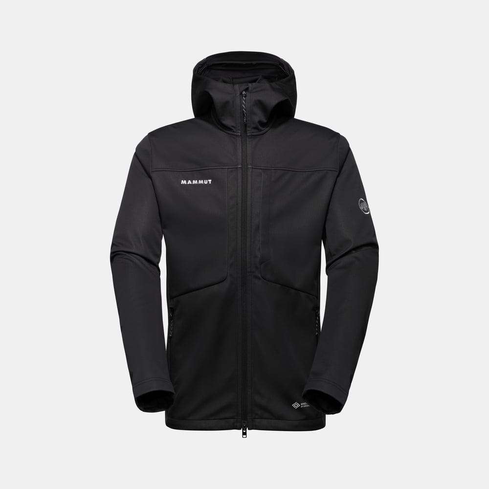 Ultimate VIII SO Hooded Jacket Men in black, Softshell Jackets - main product image