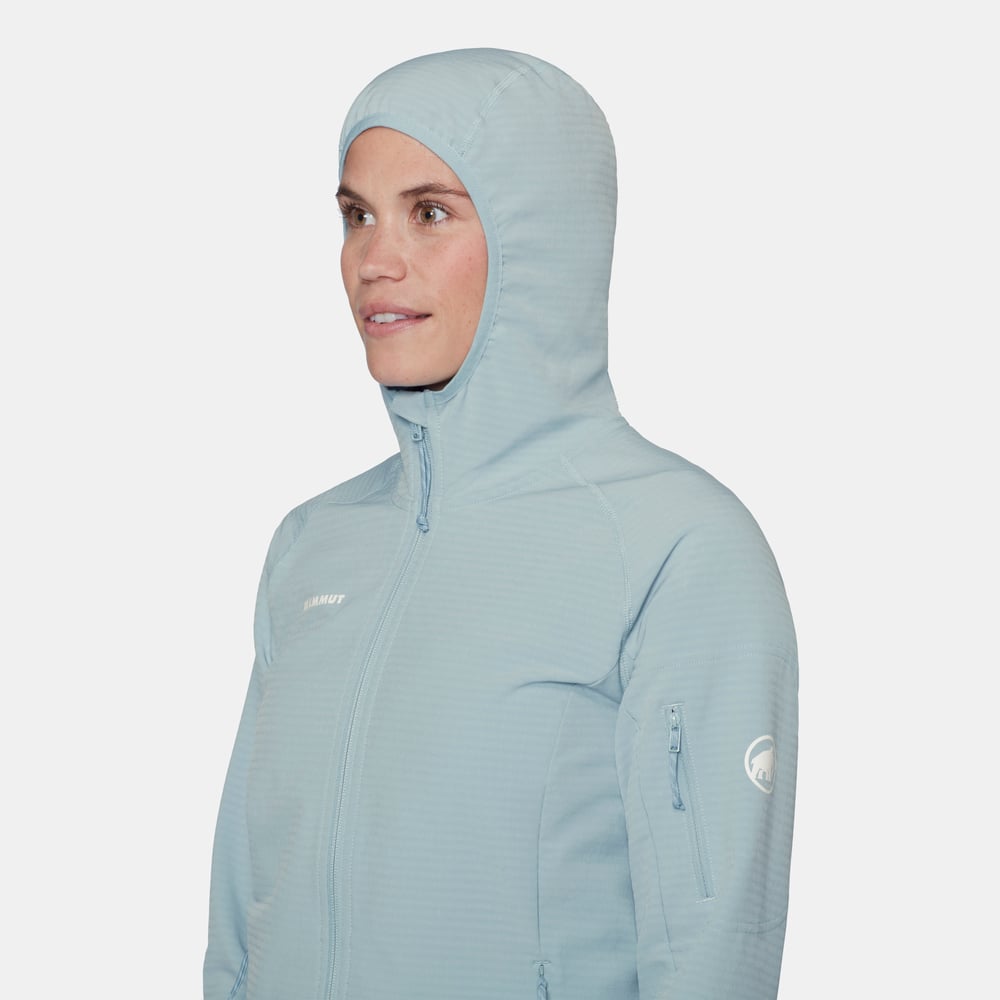 Madris Light ML Hooded Jacket Women in nebla - detail view 5
