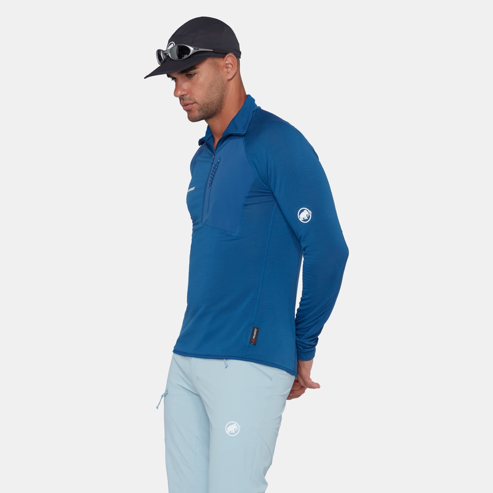 Aenergy Light ML Half Zip Pull Men in tschiel - detail view 3