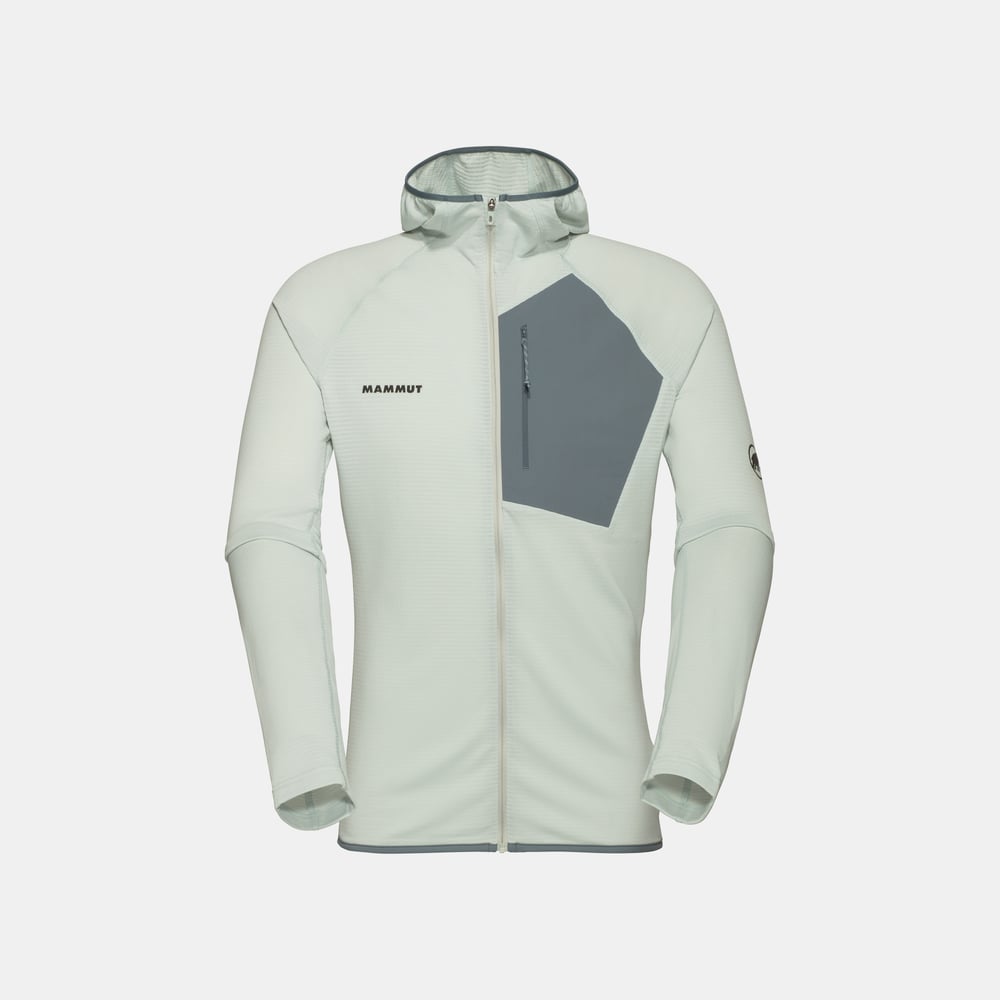 Aenergy Light ML Hooded Jacket Men in silver sage-strata, Midlayer Jackets - main product image