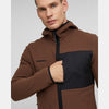 Tamaro ML Hooded Jacket Men in soil-black - detail view 7