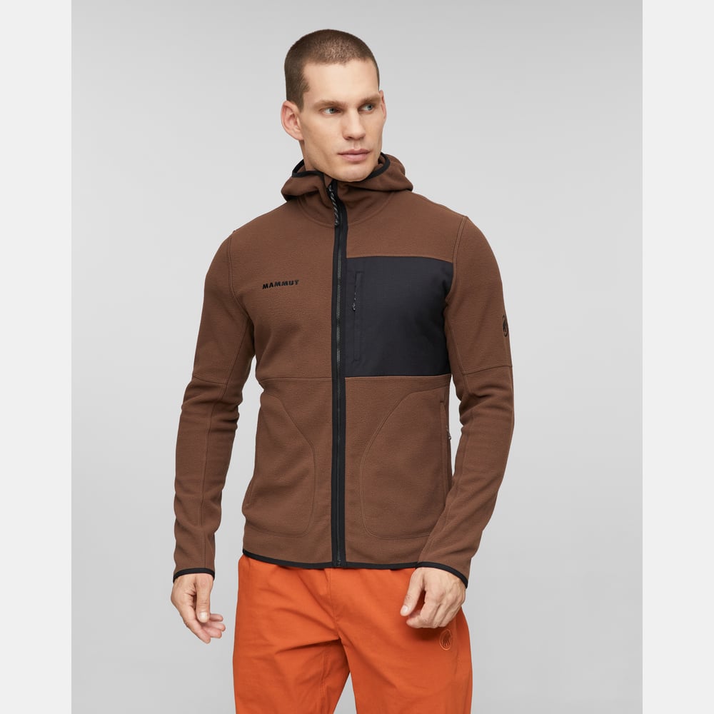 Tamaro ML Hooded Jacket Men in soil-black - detail view 1