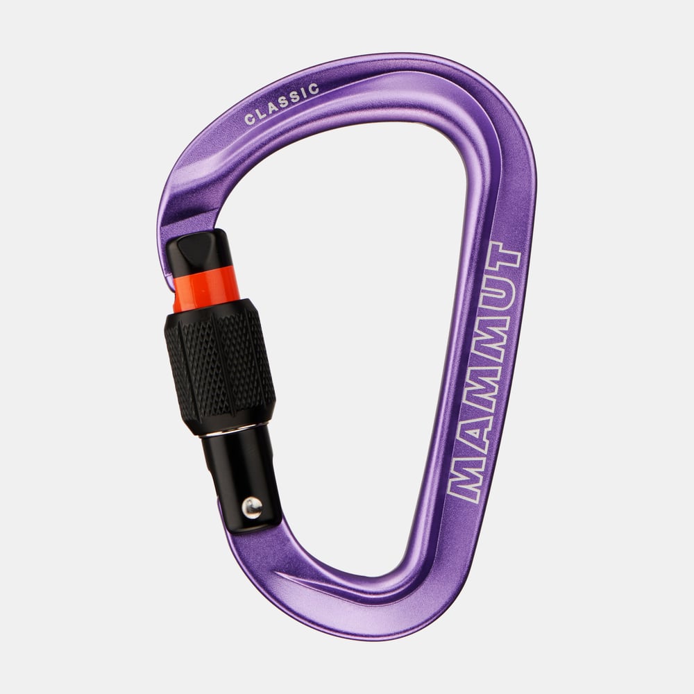 Classic HMS Screwgate Carabiner in Screw Gate, alpine calamint, Biners and Quick draws - main product image